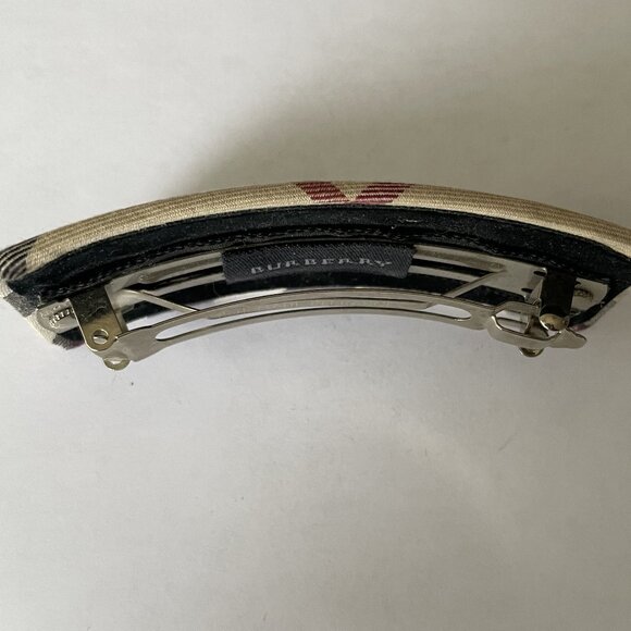 BURBERRY Hair BARRETTE in Classic, Iconic, Burberry Archive Beige Plaid LOGO main image 5